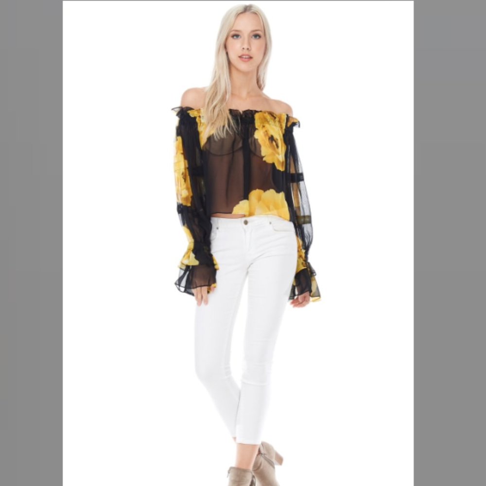 Black and yellow flowers